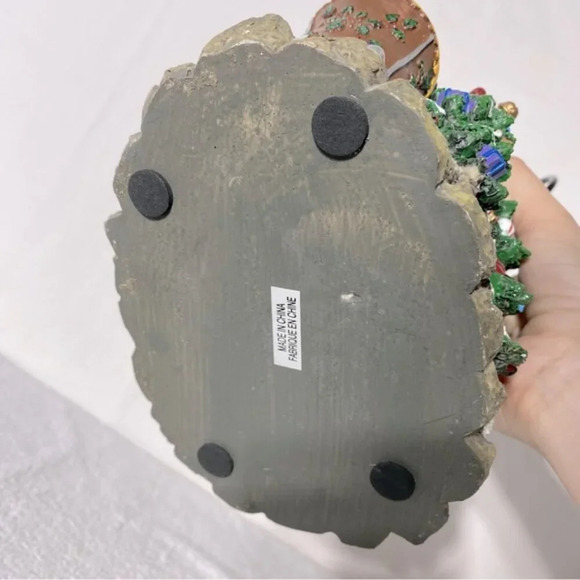 Vintage Christmas Candle Lamp Scene Santa Sleigh Toys  Kids Festive Decor - Picture 9 of 16